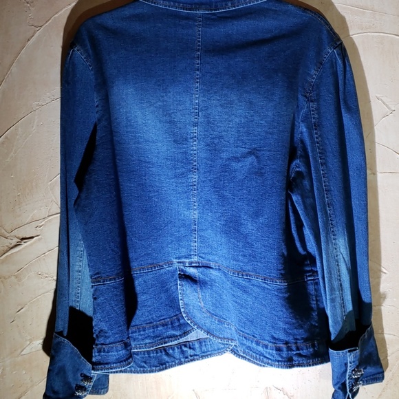 Berek Denim Jacket XL Blingly Jewel Elements - Picture 8 of 8